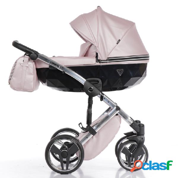 Junama Diamond FLUO STAR 3 in 1 Rosa in pelle con Navicella