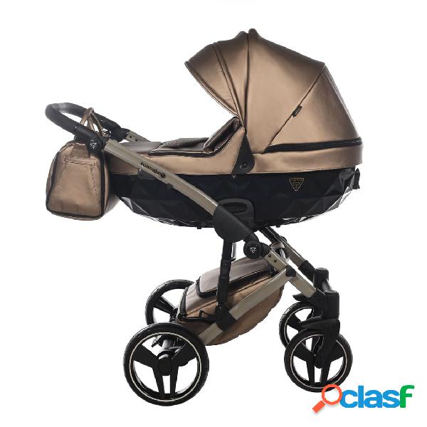 Junama Diamond Fluo 2 in 1 Pelle Bronze Navicella Nera