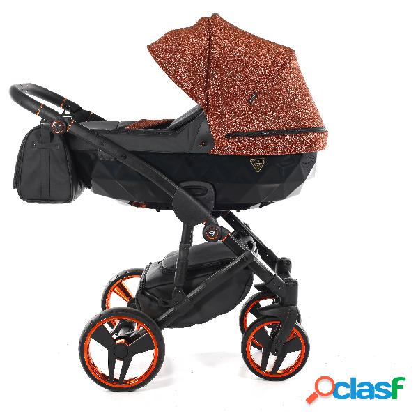 Junama Diamond Superstar 3in1 Pelle/Tessuto Arancio Glitter