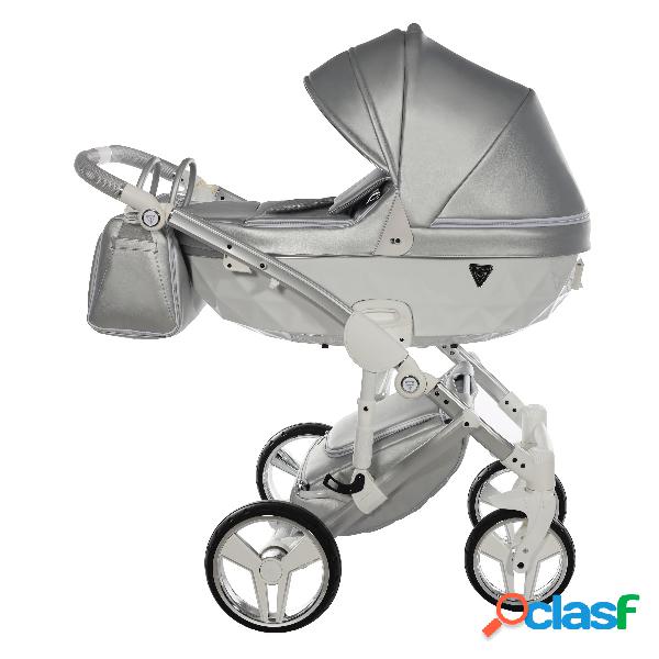 Junama Fluo Italy 2 in 1 Ecopelle Silver/Telaio Grey