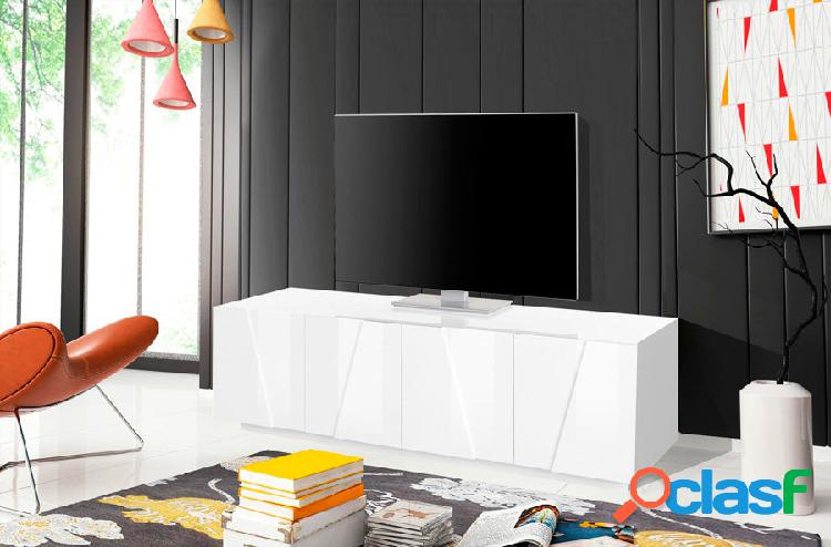 Kalos - Mobile porta tv da soggiorno in legno 4 ante cm