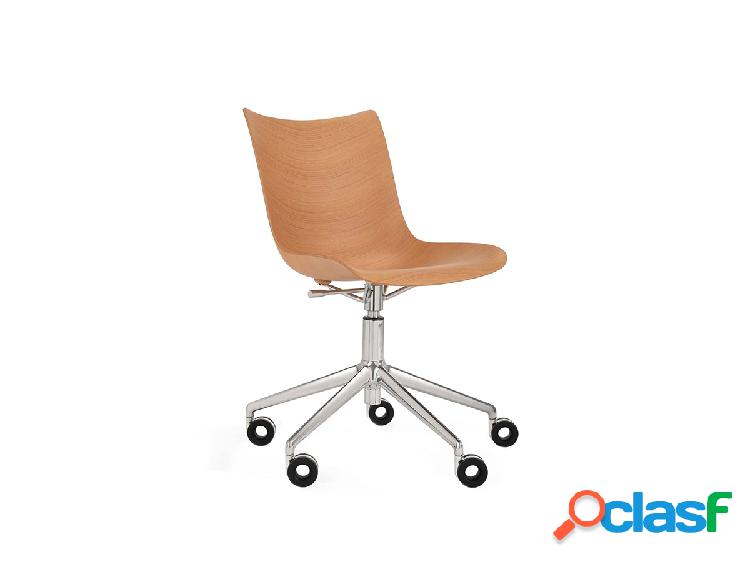 Kartell P/Wood Swivel Chair