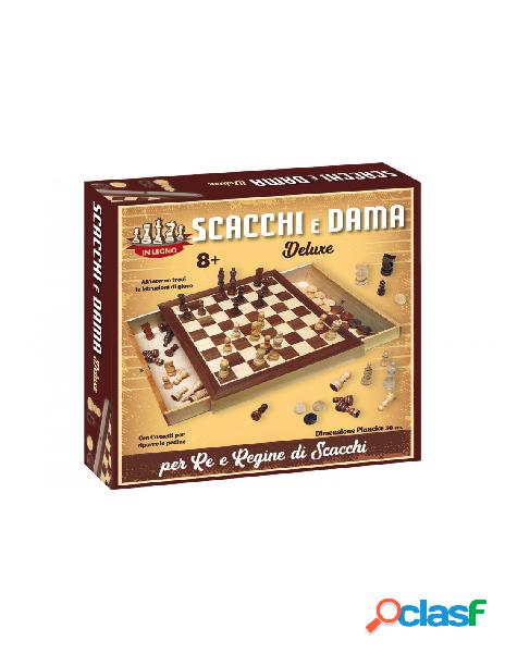Kidz corner - dama e scacchi deluxe legno 30 x 30
