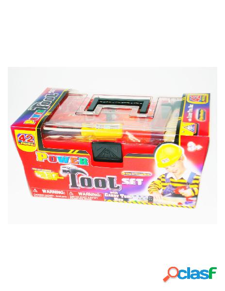 Kidz corner - valigia brico gigante 42 pezzi e casco kidz