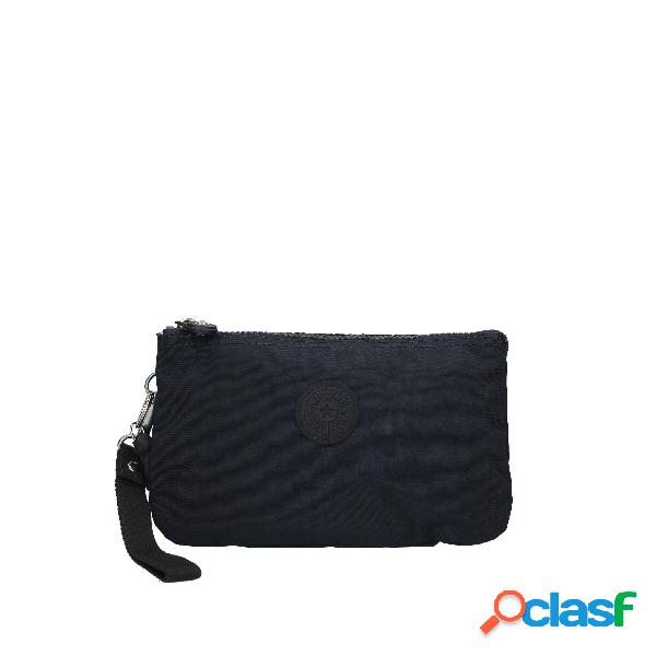 Kipling Pochette unisex con tre scomparti di colore blu