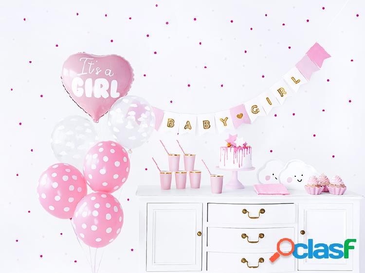Kit Decorazioni Baby Shower - Bambina - PartyDeco - Rosa