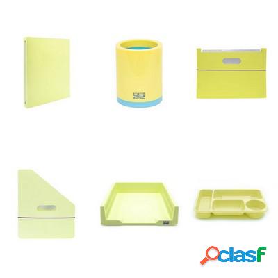 Kit Scrivania Scatto Pastello colore giallo