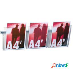 Kit Vision VS-3 - larghezza 75 cm - 3 tasche A4 trasparenti