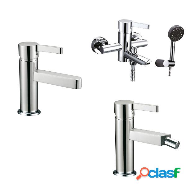 Kit composto da Miscelatore lavabo+bidet+vasca in ottone
