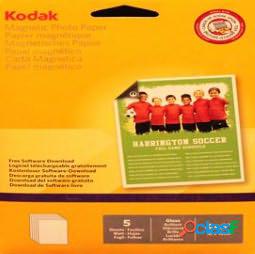 Kodak - Carta Fotografica Magnetica Lucida 10x15 cm 5 fogli