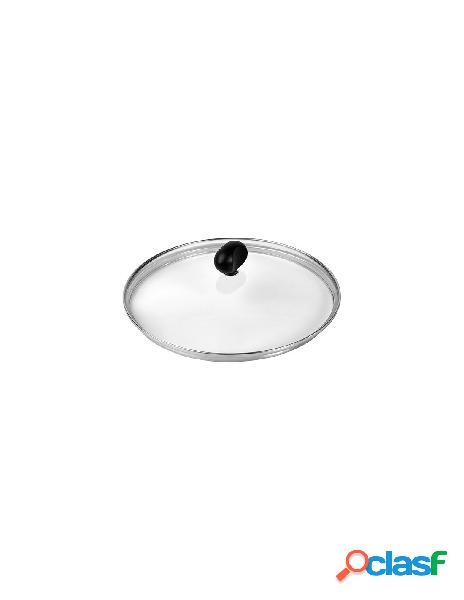 Lagostina - coperchio in vetro nero e trasparente 32 cm