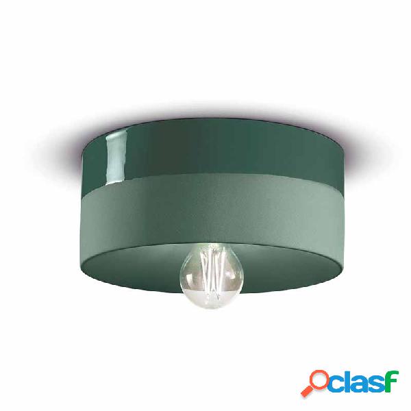 Lampada a Soffitto e Parete in Ceramica Bicolore D 25 Verde