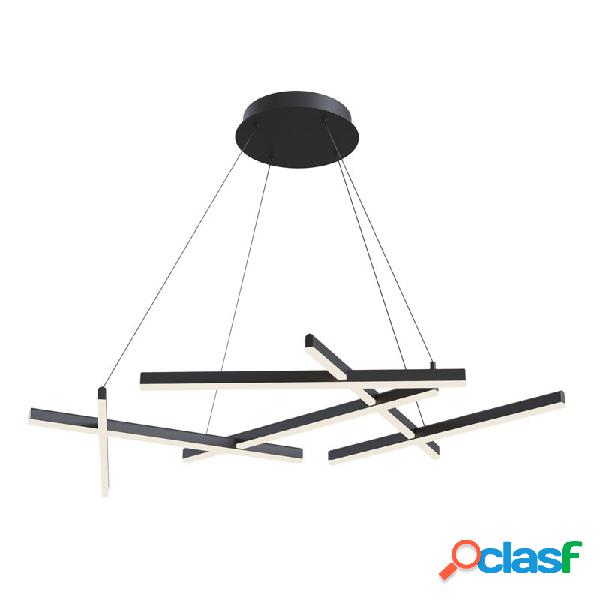 Lampada a Sospensione Line colore Nero - Lampade a