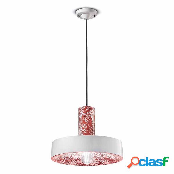 Lampada a sospensione in Ceramica Rosso - Lampade a