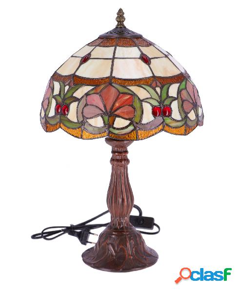 Lampada stile tiffany da tavolo cm Ø 30x46h