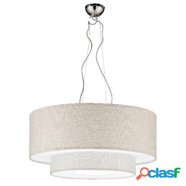 Lampadario a sospensione con Tessuto Chiaro MORFEO BIG