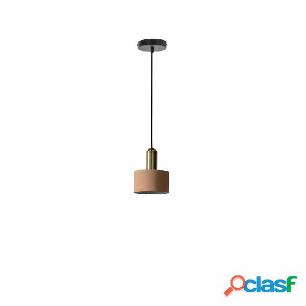 Lampadario moderno in metallo colore rosa e ottone cm Ø