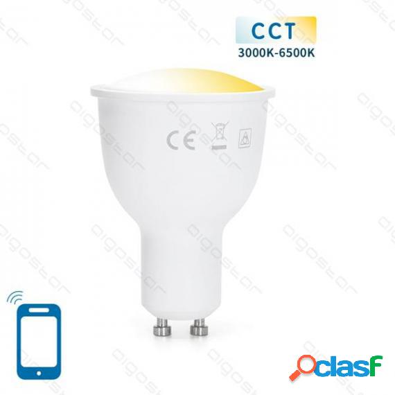 Lampadina Smart Led Gu10 7W Wifi Cct 3000K-6500K 450 Lumen