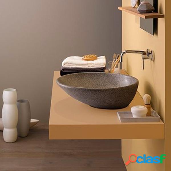 Lavabo dappoggio Free Le Pietre Ceramica Globo finitura