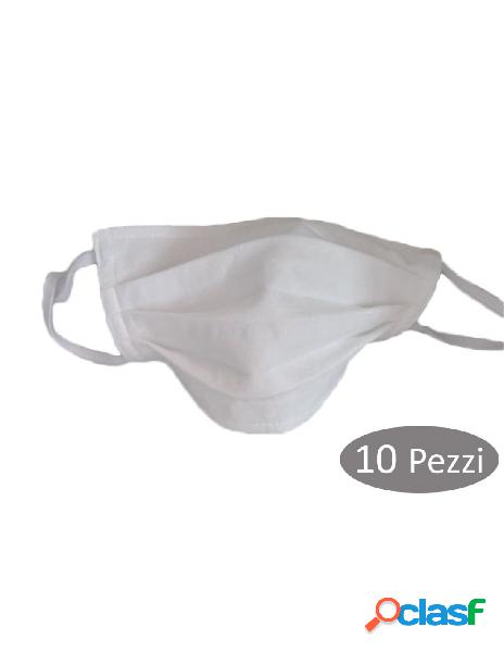 Ledlux - 10 pezzi mascherina tessuto tnt lavabile