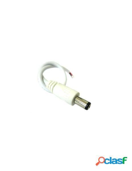 Ledlux - 2 pz connettori spinotto maschio dc jack diametro
