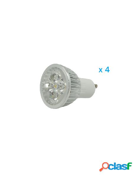 Ledlux - 4 pz lampade led gu10 dimmerabile triac dimmer 6w