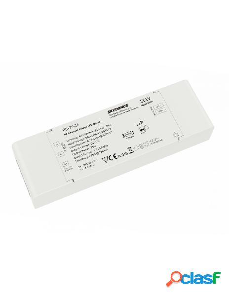 Ledlux - alimentatore dimmerabile cv 24v 75w con pulsante