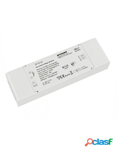 Ledlux - alimentatore dimmerabile cv 24v 75w triac +