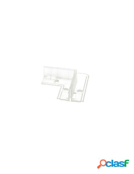 Ledlux - clip guida gancio plastica forma l 90 gradi per