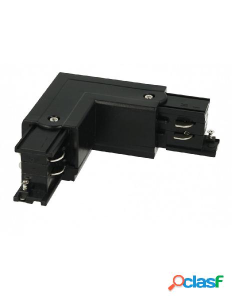 Ledlux - connettore giunto forma l sinistro colore nero per