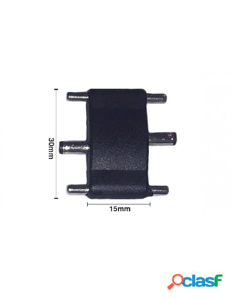 Ledlux - giunto lineare a i connettore 3.5x1.35mm 12v dc per