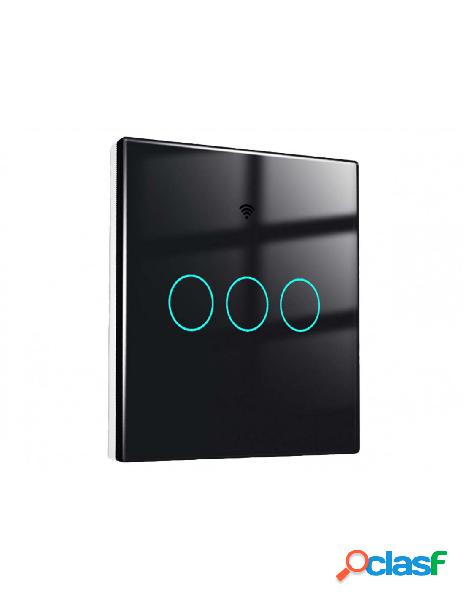 Ledlux - interruttore wifi da parete 86x86 pannello touch 3