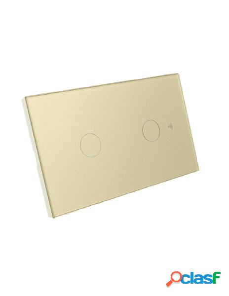Ledlux - interruttore wifi da parete pannello touch 2 tasti