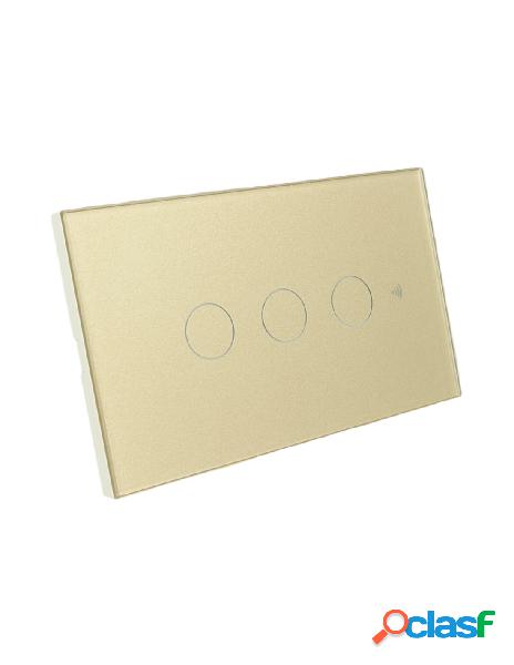 Ledlux - interruttore wifi da parete pannello touch 3 tasti
