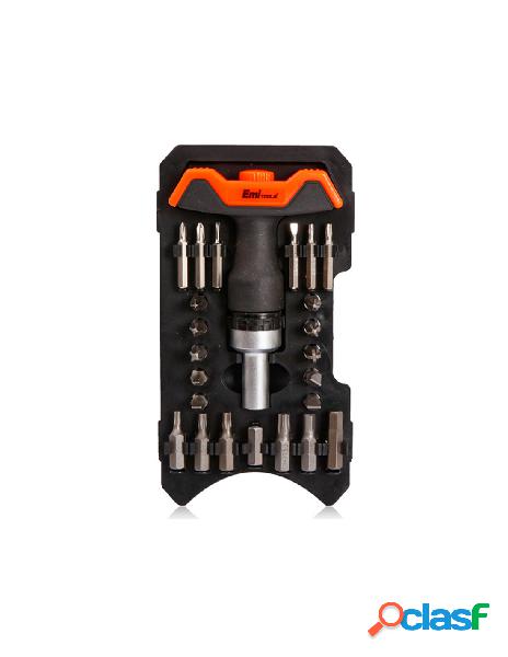 Ledlux - kit cacciavite a cricchetto da 24 pezzi con forma t