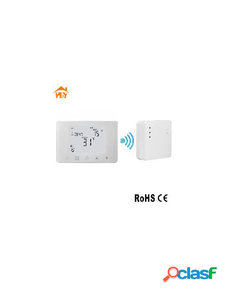 Ledlux - kit termostato wireless rf wifi per caldaia a gas
