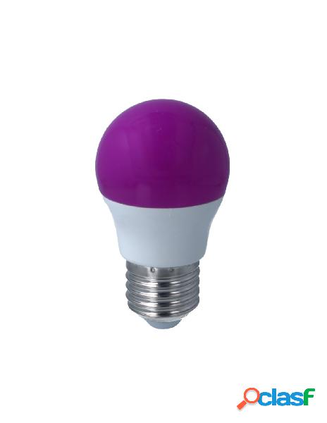 Ledlux - lampada a led e27 g45 4w 220v colore purple viola
