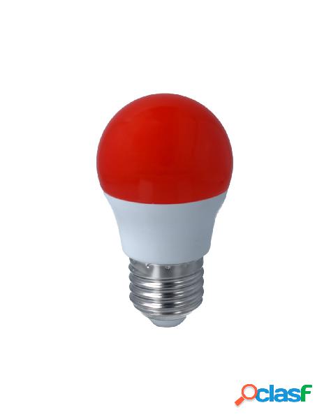 Ledlux - lampada a led e27 g45 4w 220v colore red rosso