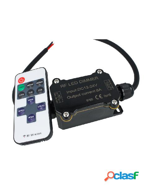 Ledlux - led dimmer pwm 12v 24v 8a impermeabile ip65 con