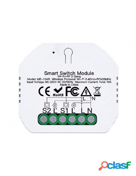 Ledlux - mini interruttore intelligente smart wifi + rf433