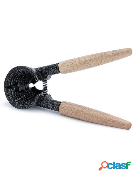 Ledlux - schiaccianoci conico acciaio con manico in legno