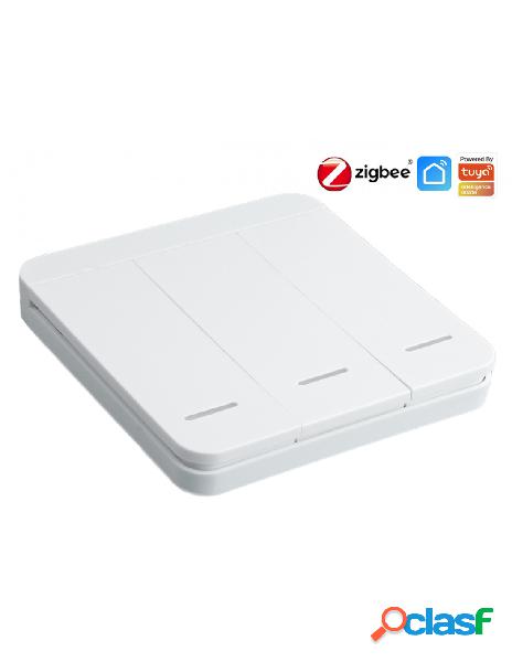 Ledlux - zigbee interruttore wireless 3 tasti con 9 scene