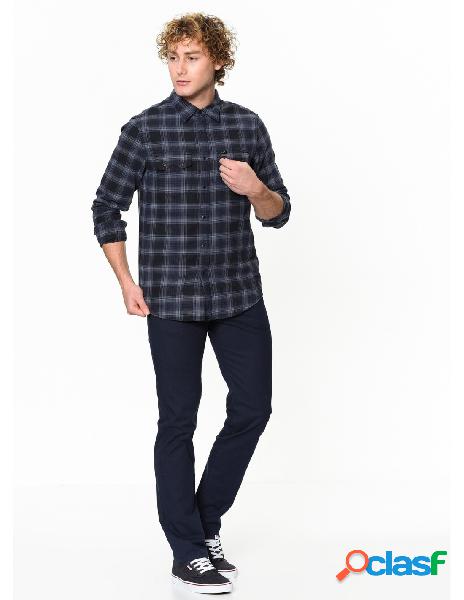 Lee - lee camicia rider uomo a maniche lunghe blu l856zdkd