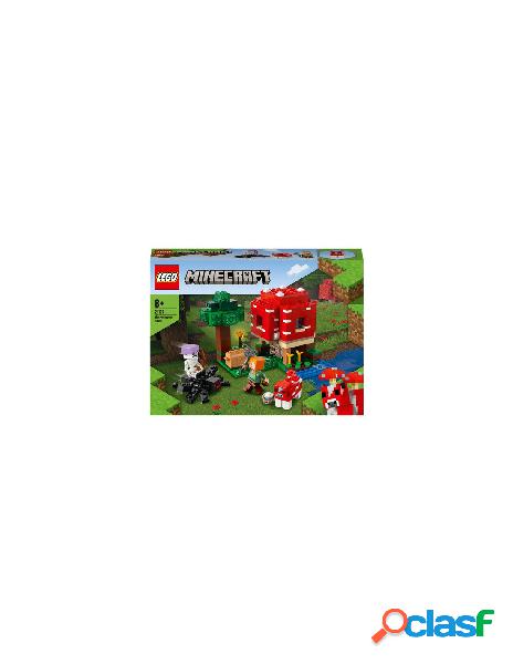 Lego - costruzioni lego 21179 minecraft la casa dei funghi
