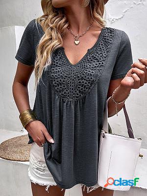 Leisure Holiday Loose And Comfortable Short-sleeved T-shirt
