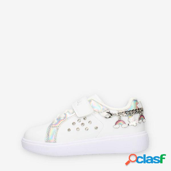 Lelli Kelly Gioiello Sneakers basse bianche e argento da