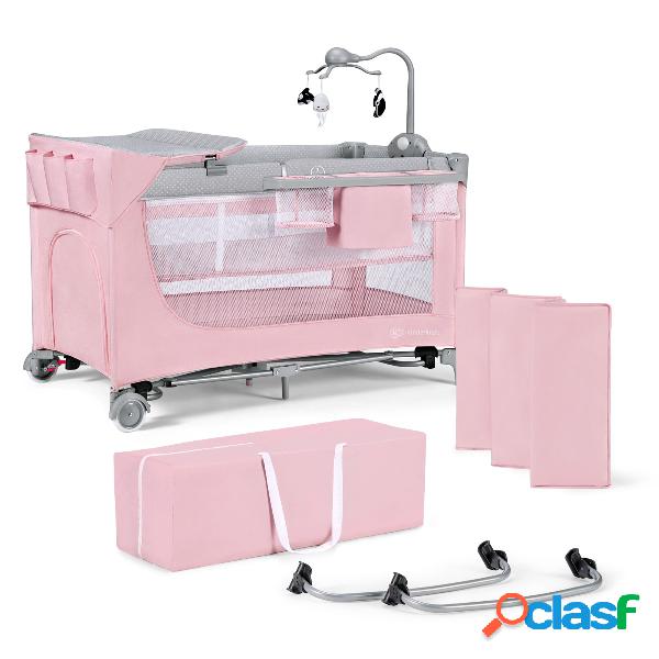 Lettino da Campeggio con accessori LEODY rosa