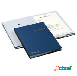 Libro firma - 18 intercalari - 24x34 cm - blu - Fraschini