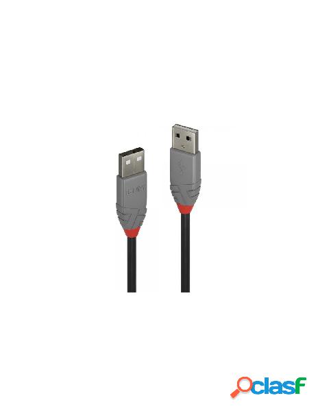 Lindy - lindy cavo usb 2.0 tipo a/a anthra line 2m