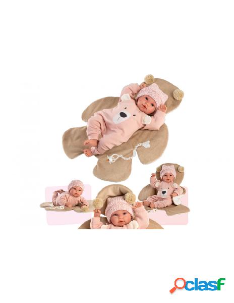 Llorens - reborn bebe orsetto corpo morbido con tappetino 36